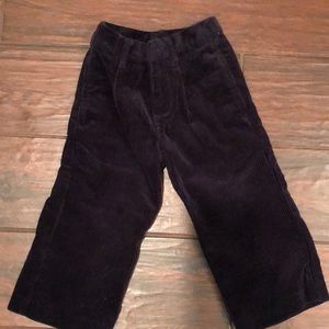 TALBOTS BOYS BLACK CORDUROY DRESS PANTS SIZE 2